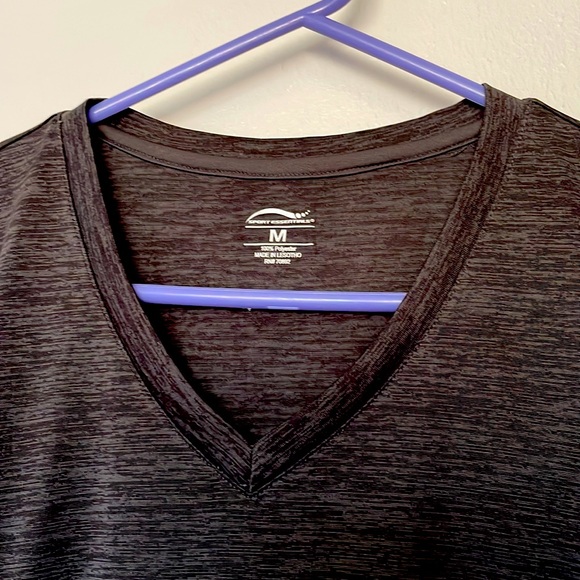 SPORTS ESSENTIALS ACTIVEWEAR JERSEY SLIM MED DRK GRAY PINK SEAMS UNISEX SS - Picture 7 of 7